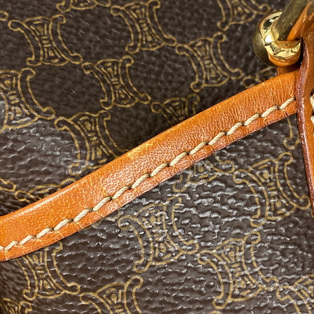 Celine Macadam Pattern Mini Canvas Handbag Brown - image 4